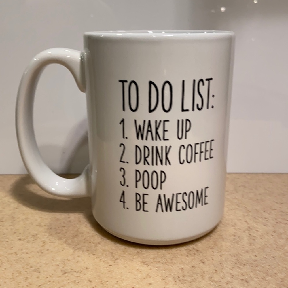 15oz White Mug To Do List
